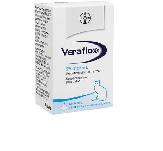 Bayer veraflox/ PRADOFLOXACINA 25 mg/ 15 ml