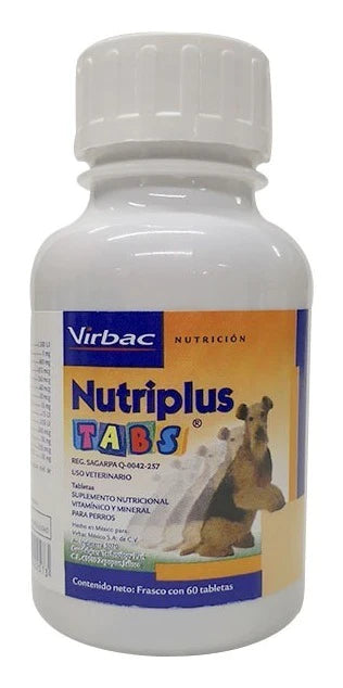 VIRBAC NUTRIPLUS TABS 60 TABLETAS